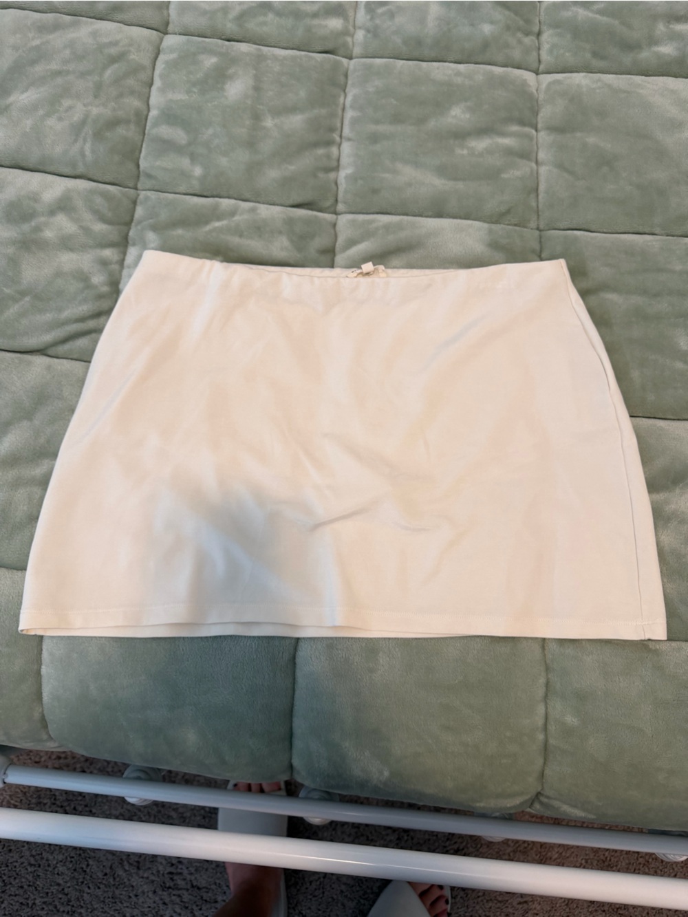 Djerf Avenue Selenite Mini Skirt Cream